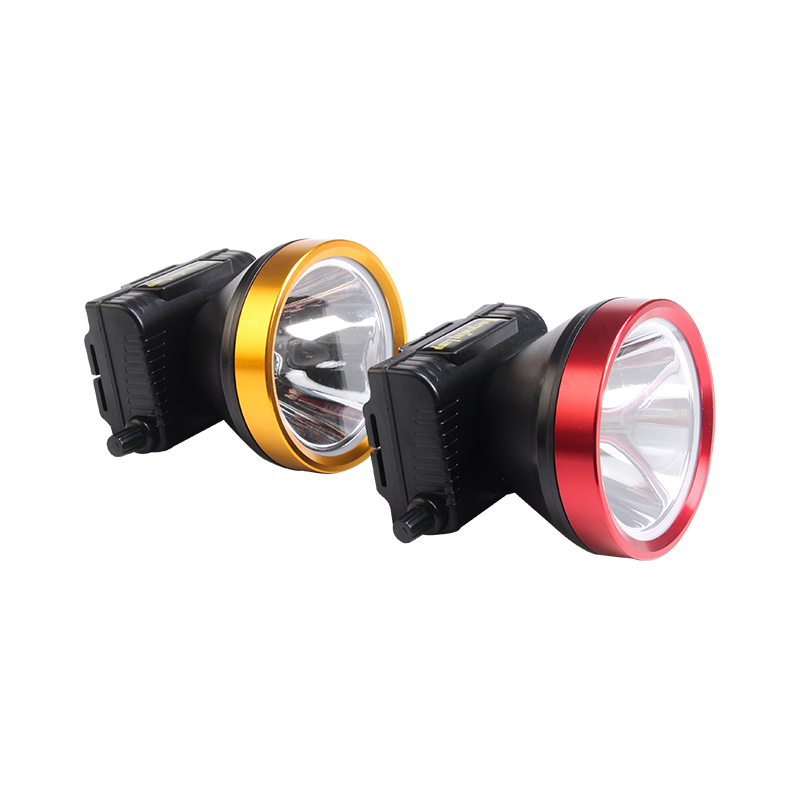 TL-20 1LED10W recargable impermeable aleación de aluminio botón de cabeza brillo ajustable faro portátil